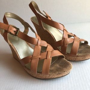 Guess nude wedge sandals